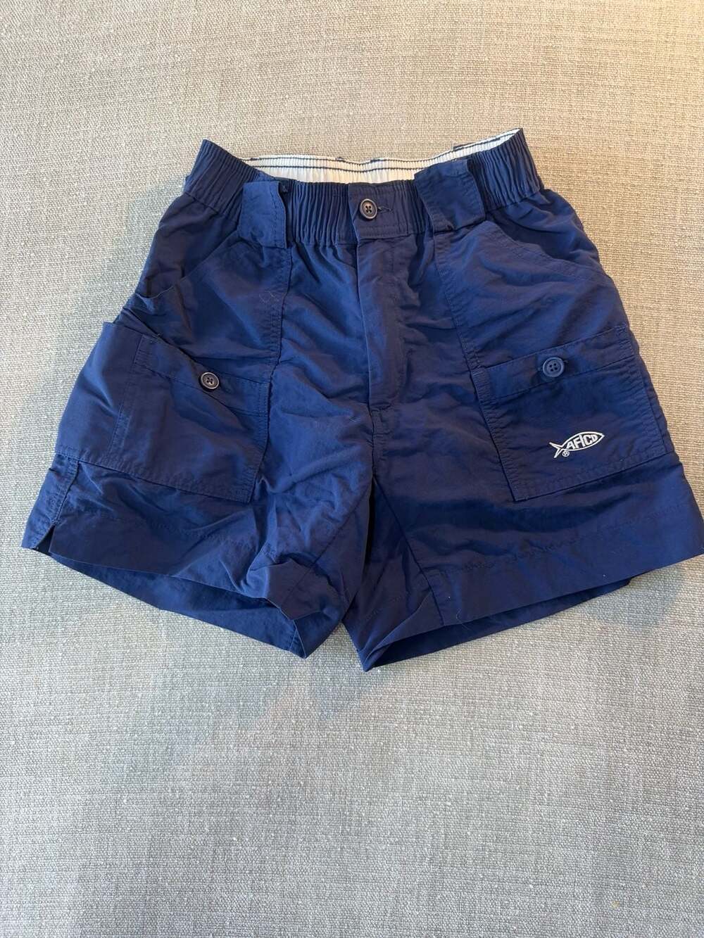AFTCO American Fishing Tackle Co. Youth Fishing Shorts Navy Size 26 (10/12yrs)